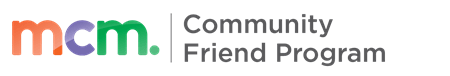 logo: mcm - community friend program