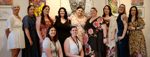 Group of people at the MCM Bendigo Art Show